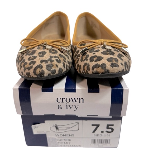 Crown & Ivy 7 Whitley Flats Leopard Print Flat ￼ - Picture 7 of 8